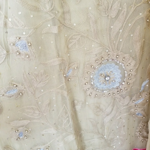 FINAL PRICE Pakistani embroidered fancy 3 pc chiffon suit - Picture 6 of 9